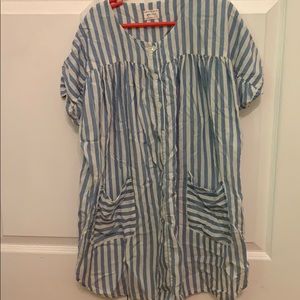 Blue and white striped Morley dress size 10